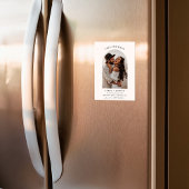 Boho Save the Date, Minimalistische Save the Date- Magnetische Uitnodiging