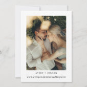 Boho Save the Date, Photo Minimalist Save the Date Kaart (Achterkant)