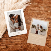 Boho Save the Date, Photo Minimalist Save the Date Kaart