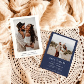 Boho Save the Date, Photo Minimalist Save the Date Kaart