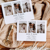 Boho Save the Date, Photo Minimalist Save the Date Kaart