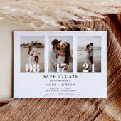 Boho Save the Date, Photo Minimalist Save the Date Kaart