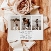 Boho Save the Date, Photo Minimalist Save the Date Kaart