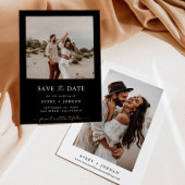 Boho Save the Date, Photo Minimalist Save the Date Kaart