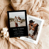 Boho Save the Date, Photo Minimalist Save the Date Kaart