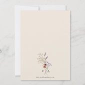 Boho Save The Date Platte Kaart (Achterkant)