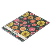 Boho Scandi folk bloem Notitieboek (Linkerzijde)