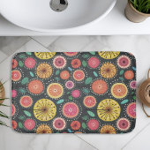 Boho Scandi folk bloem patroon Badmat