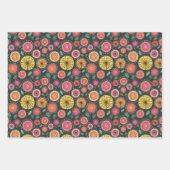 Boho Scandi folk bloem patroon Wrapping Paper (Voorkant 3)