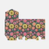 Boho Scandi Folk Bloemen Patroon Favor Box Bedankdoosjes (Uitgevouwen)