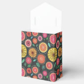 Boho Scandi Folk Bloemen Patroon Favor Box Bedankdoosjes (Geopend)