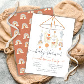 Boho Scandi Mobile Baby shower Kaart