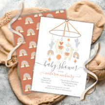 Boho Scandi Mobile Baby shower