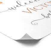 Boho Scandi Mobile Baby shower Welkomstteken Poster (Hoek)