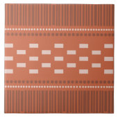 Boho Scandinavian Lines Stippen Rust Tegeltje (Voorkant)