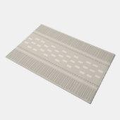 Boho Scandinavian Lines Stippen Taupe Deurmat (Schuin)