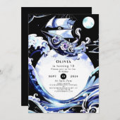 Boho schatjacht piraat verjaardag kaart (Voorkant / Achterkant)