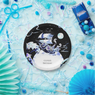 Boho schatjacht piraat verjaardag papieren bordje