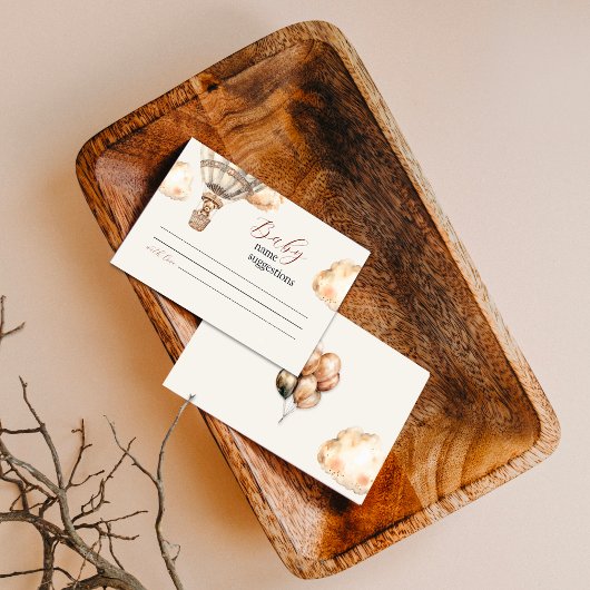 Boho Schattig Beer Baby Naam Suggestie Kaart