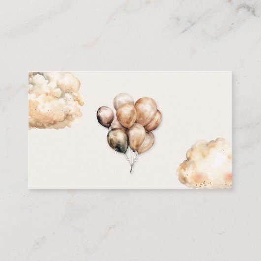 Boho Schattig Beer Baby Naam Suggestie Kaart (Achterkant)