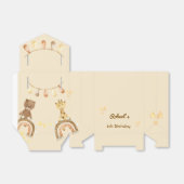 Boho schattig Beer- en Giraffe-kinderen van Birthd Bedankdoosjes (Uitgevouwen)