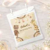 Boho schattig Beer- en Giraffe-kinderen van Birthd Bedankzakje (Geknipt)