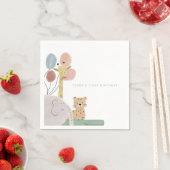 Boho schattig dier verjaardagsfeestje servet (Insitu)