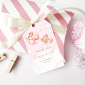 Boho schattig teddybeer dank u Baby shower gunsten Cadeaulabel
