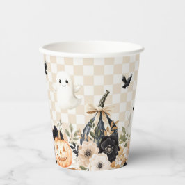 Boho Schattige Geest Halloween Baby Shower Papieren Bekers