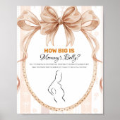 Boho schattige kleine taart op de weg baby shower  poster (Voorkant)