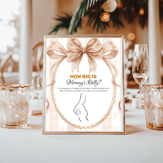 Boho schattige kleine taart op de weg baby shower  poster