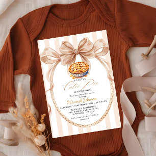 Boho schattige kleine taart op de weg Herfst baby Kaart