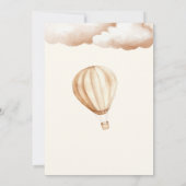 Boho Schattige Konijn Baby shower Kaart (Achterkant)