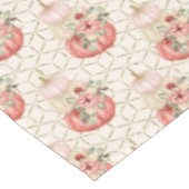 Boho schattige Waterverf blush roze crème pompoene Tafelkleed (Gekanteld)