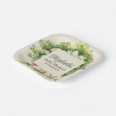 Boho Schattige Woodland Animals Baby shower Papieren Bordje (Gebogen)