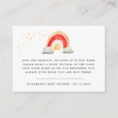 Boho Schattigee regenboogboeken voor Baby Informatiekaartje (Voorkant)