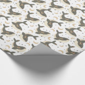 Boho Schattigee walvis maanster Cadeaupapier (Hoek)