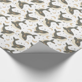 Boho Schattigee walvis maanster Cadeaupapier