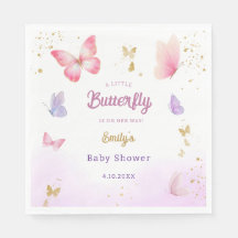 Boho Schattigee Waterverf roze Butterfly Baby show
