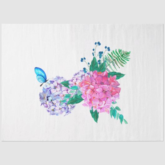 Boho Schedel en Bloemen Serie Design 13 Tissuepapier (Voorkant)
