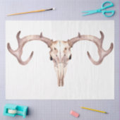 Boho Schedel en Bloemen Serie Design 1 Tissuepapier (Craft)