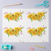 Boho Schedel en Bloemen Serie Design 5 Tissuepapier (Craft)