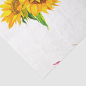 Boho Schedel en Bloemen Serie Design 5 Tissuepapier (Detail)