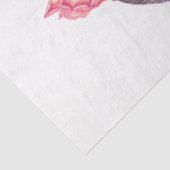 Boho Schedel en Bloemen Serie Design 6 Tissuepapier (Detail)