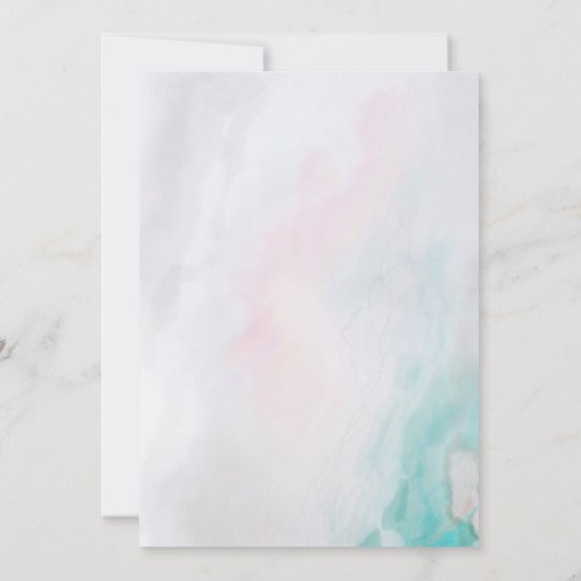 Boho Schedel met Bruidsbloemen Bruiloft Save The Date (Achterkant)