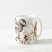 Boho Schedel Moeder Leven Koffiemok (Voorkant rechts)