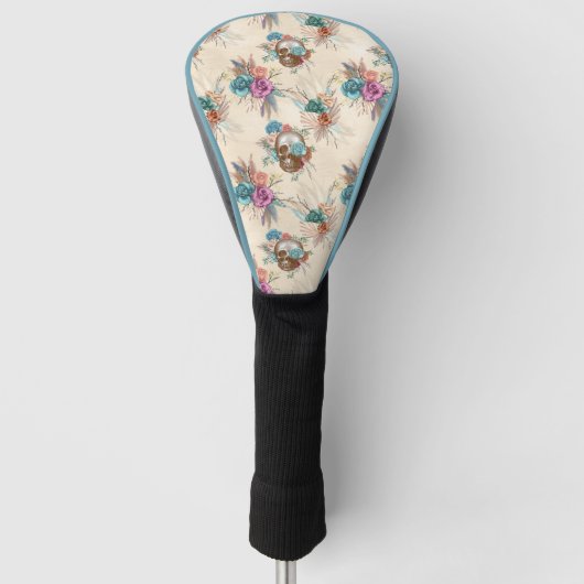 Boho Schedel Serie 3 Golfheadcover (Voorkant)