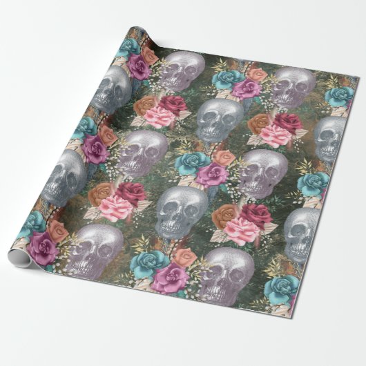 Boho Schedel Serie Design 10  Cadeaupapier (Uitgerold)