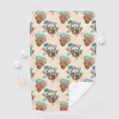 Boho Schedel Serie Design 12 Golfhanddoek (Insitu)