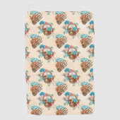 Boho Schedel Serie Design 12 Golfhanddoek (Voorkant)